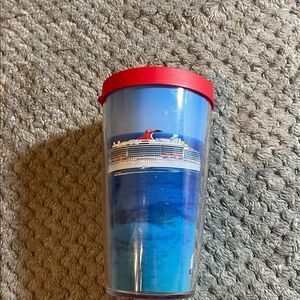 Carnival cruise 16 ounce tervis , Tumblr and lid